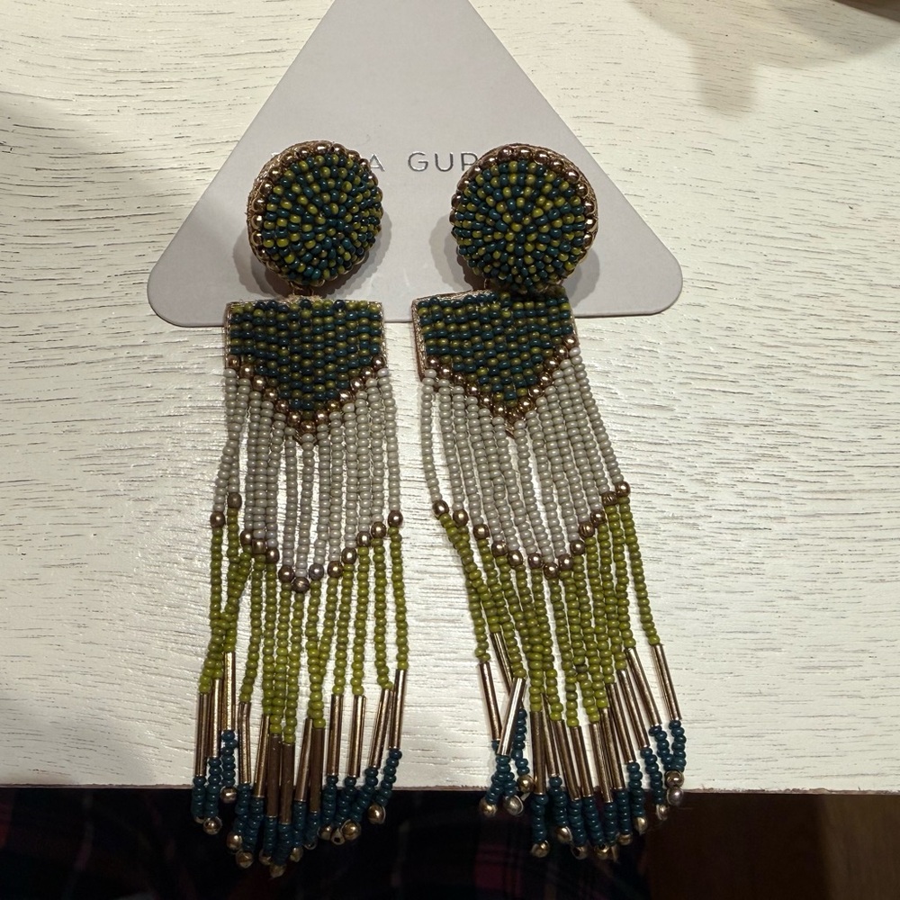 DEEPA GURNANI - Jordana Earrings Olive
